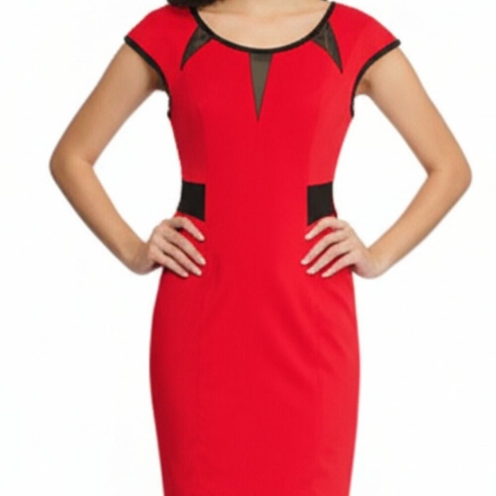 Vintage Boutique Red Medium Dress EUC